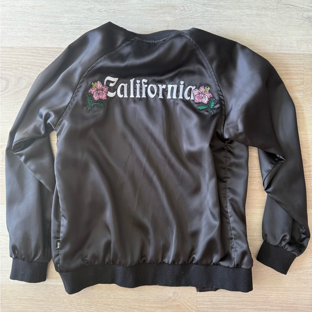 Stussy Black Bomber Jacket XS